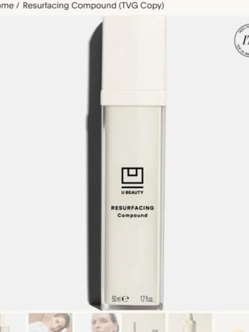 U BEAUTY Resurfacing Compound